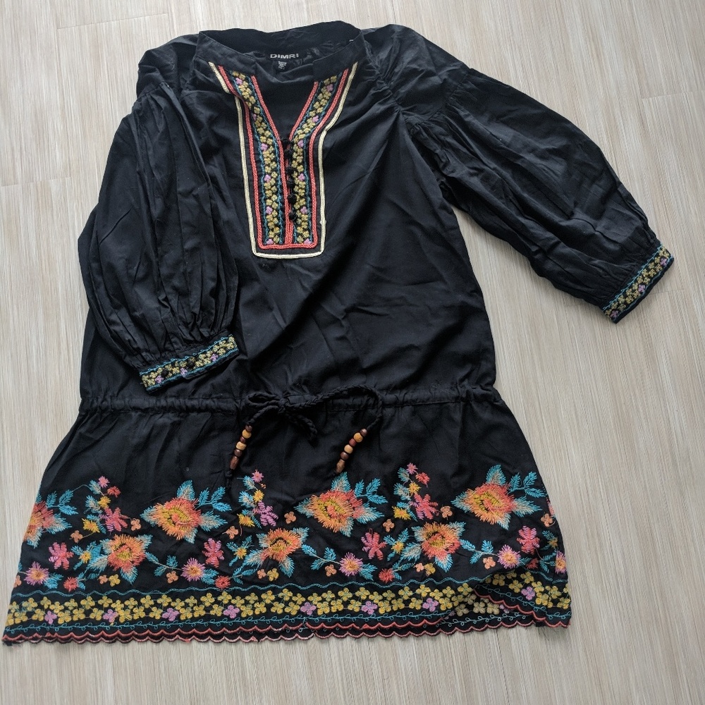NWT Boho Embroidered Dress Tunic